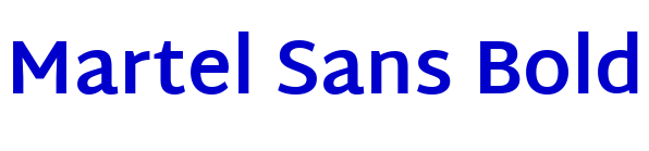 Martel Sans Bold шрифт